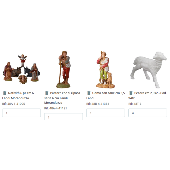 copy of Pesebre iluminado con cueva y estatuas Landi cm