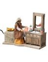 Woman dusting the dresser in motion series 12 cm