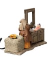 Woman dusting the dresser in motion series 12 cm