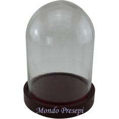Campana per presepe vuota in vetro cm 13x19 h. Mondo Presepi