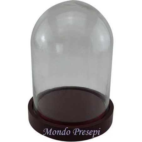 Campana per presepe vuota in vetro cm 13x19 h. Mondo Presepi