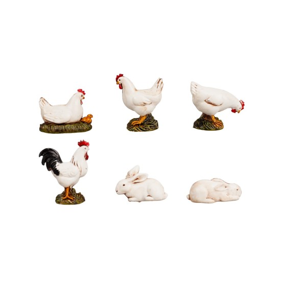 Set of 6 farm animals series 8-10 Landi Moranduzzo