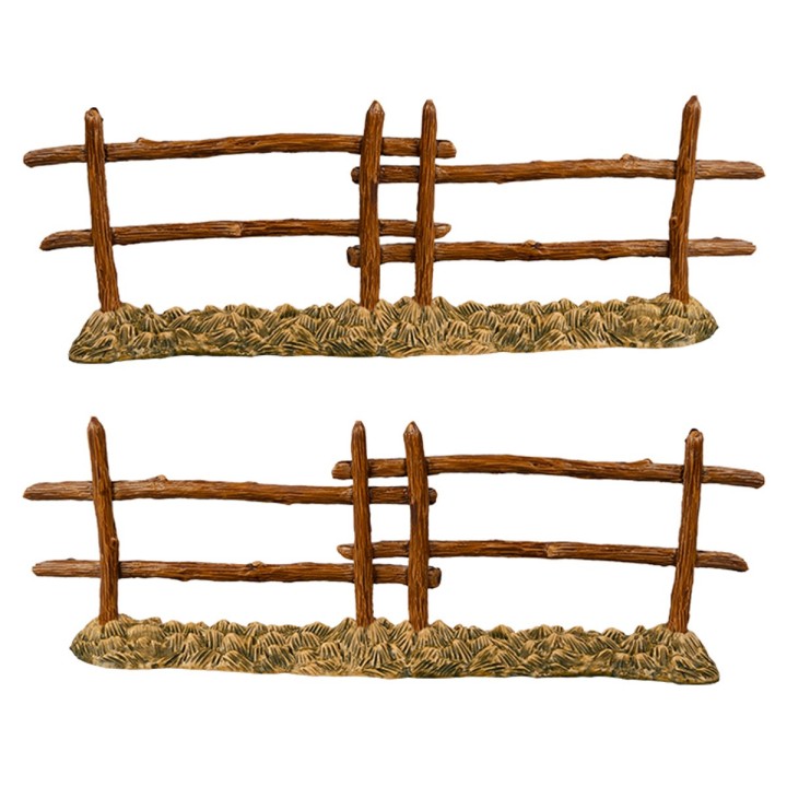 Set of 2 double fences cm 21.5x7.1 h