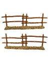 Set of 2 double fences cm 21.5x7.1 h