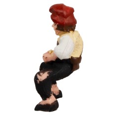 Bambino in posizione seduta serie 7-8 cm per presepe Mondo 2