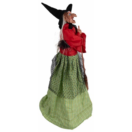 Witch with red and green lights and sounds 70 cm