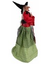 Witch with red and green lights and sounds 70 cm