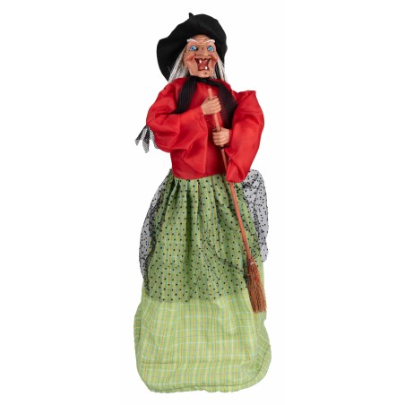 Witch with red and green lights and sounds 70 cm