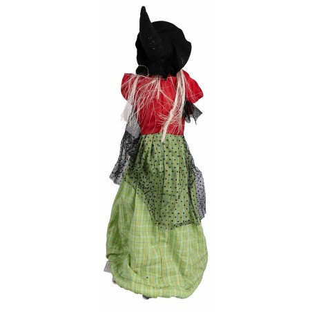 Witch with red and green lights and sounds 70 cm
