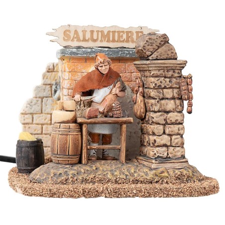 Salumiere con bottega serie 10 cm Landi Moranduzzo in movimento