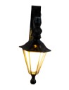 Lanterna da parete cm 4x4,1 con luce led bianco caldo 12v