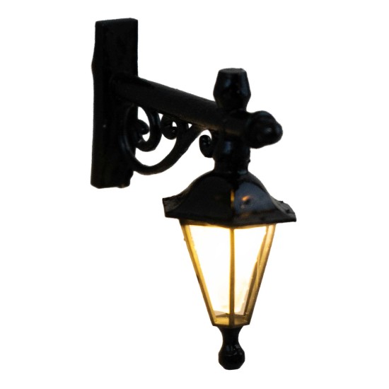 Wall lantern cm 4x4.1 with warm white LED light 12v