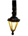 Wall lantern cm 4x4.1 with flickering yellow LED 12v