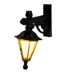 Lámpara de pared cm 4x4,1 con LED amarillo parpadeante 12v