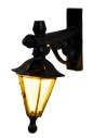 Wall lantern cm 4x4.1 with flickering yellow LED 12v