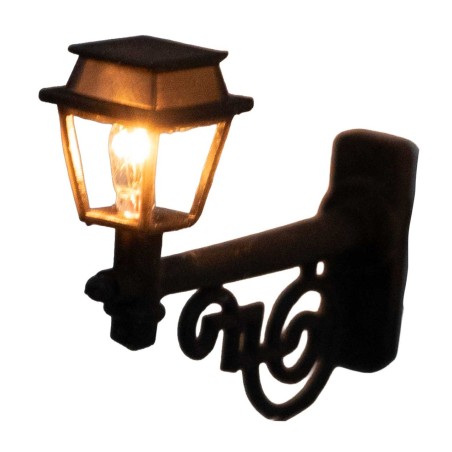 Lanterna da parete cm 4,2x2,4 con microlampada 12v