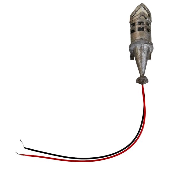 Fiaccola h 7,3 cm led arancio tremolante 12v