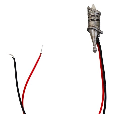 Antorcha h 7,3 cm led naranja parpadeante 12v