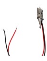 Fiaccola h 7,3 cm led arancio tremolante 12v
