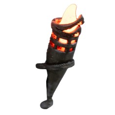 Torch h 4.1 cm flickering with orange LED 12 v.