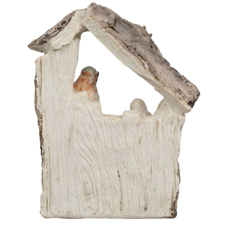 Nativity with illuminated hut cm 9x5x13.9 h