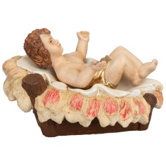 Baby Jesus in the cradle 30 cm Euromarchi series 2