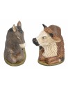 Lying ox and donkey 30 cm series Euromarchi