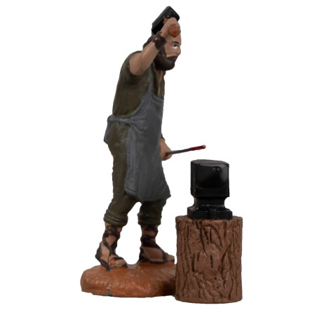 Blacksmith with anvil series 10 cm Oliver