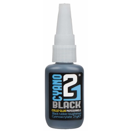 Black reinforced cyanoacrylate glue 21 g