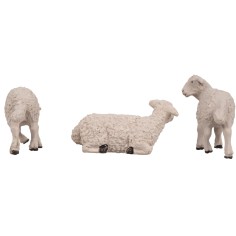 Set of 3 sheep for statues cm 10 Oliver 2