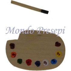 Color palette with brush