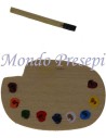 Tavolozza colori con pennello