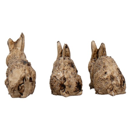 Conjunto de 4 piezas de conejitos con mamá -