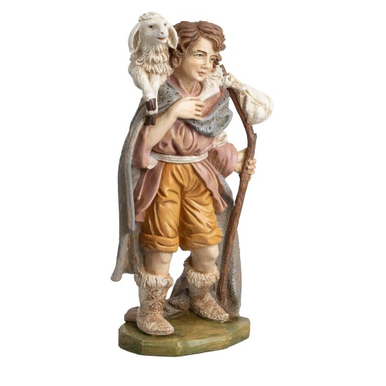 Viandante con pecora sulle spalle serie 30 cm Euromarchi