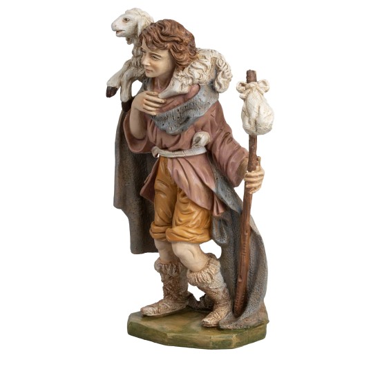 Viandante con pecora sulle spalle serie 30 cm Euromarchi