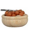 Wooden bowl with nuts and nutcracker Ø 2.4 cm
