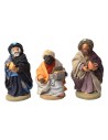Set of 3 Wise Men 10 cm dressed in fabric