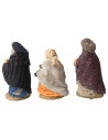 Set de 3 Reyes Magos 10 cm vestidos en tela
