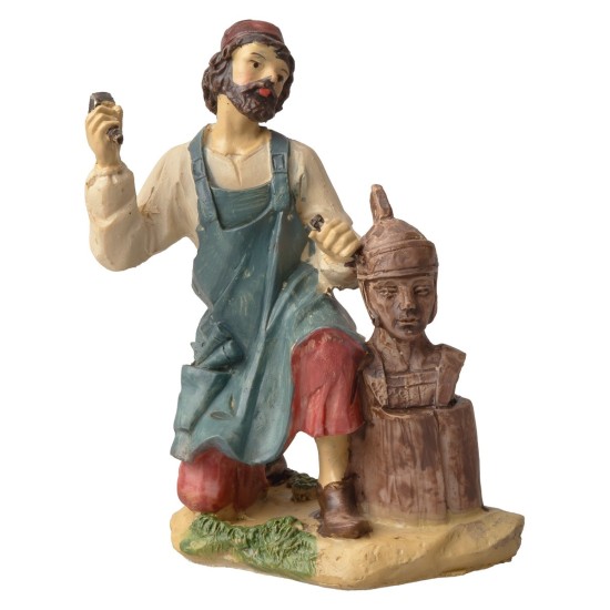 Set 6 statue per presepe serie 15 cm in resina