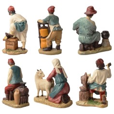 Conjunto de 6 estatuas de 15 cm para belén en 2