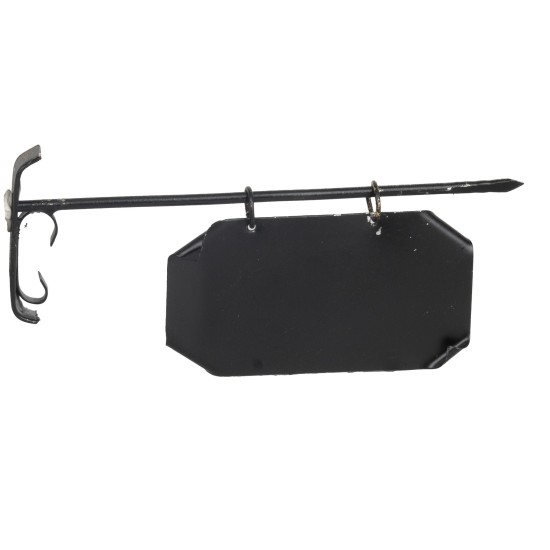 7 cm sign with metal plaque