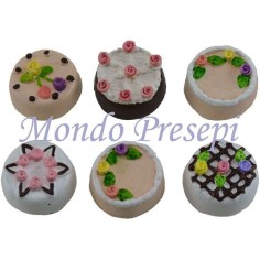 Tarta en modelos surtidos 1 pieza Ø 2 cm accesorios casa de las