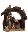 Natività con capanna e agnello cm 11,4x5,4x11,5 h