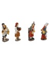 Set 4 mestieri serie 14-15 cm in resina
