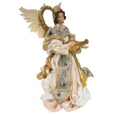 Angel in resin with fabric h 65 cm 2