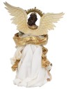 Resin angel with fabric 38.5 cm