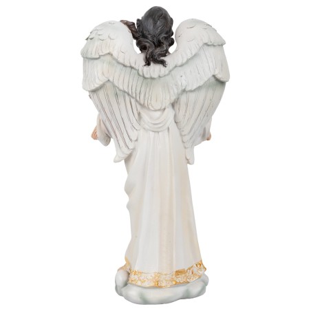 Angel in resin with fabric h 65 cm