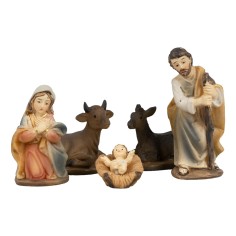 Natividad 5 figuras en resina 3,5 cm