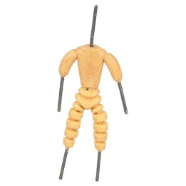 Fantoccio snodabile per statue da 10 cm