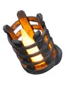 Medieval wall torch cm 2.7x5 h flickering yellow LED 12V